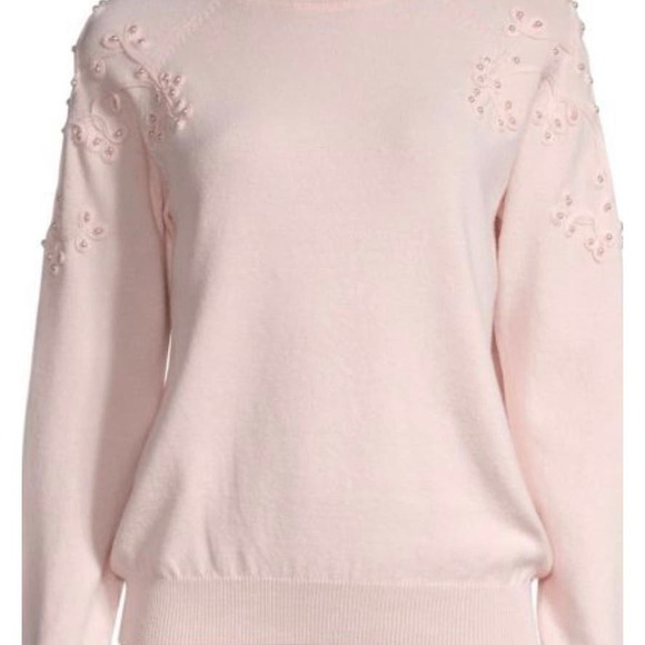 NANETTE NANETTE LEPORE Flower Embroidered Sweater - Size XL * wom307 - Picture 4 of 7